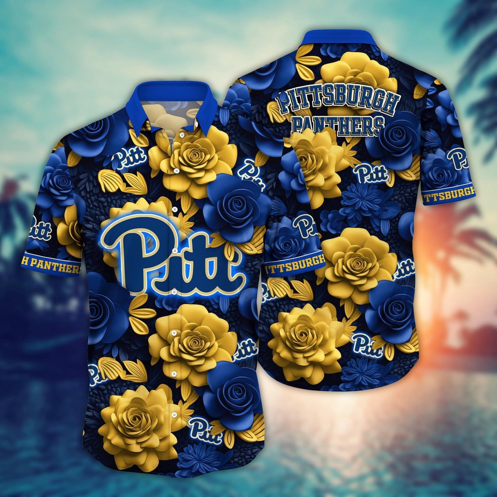 NCAA Pittsburgh Panthers Hawaiian Shirt Campus Carnival For Sports Fans NCAA Pittsburgh Panthers Hawaiian Shirt Campus Carnival For Sports Fans