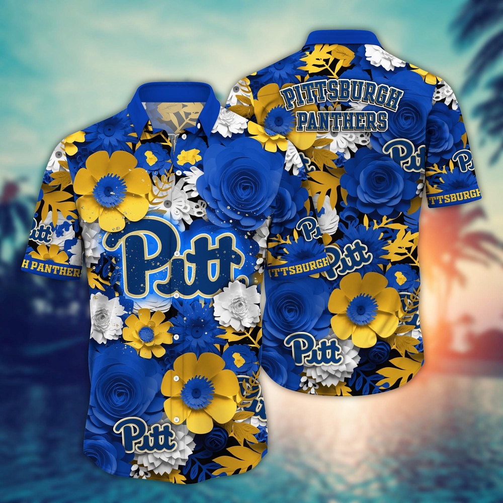 NCAA Pittsburgh Panthers Hawaiian Shirt Grandstand Gala For Fans NCAA Pittsburgh Panthers Hawaiian Shirt Grandstand Gala For Fans