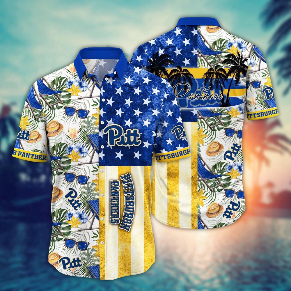 NCAA Pittsburgh Panthers Hawaiian Shirt Team Pride Paradise Gift For Fans