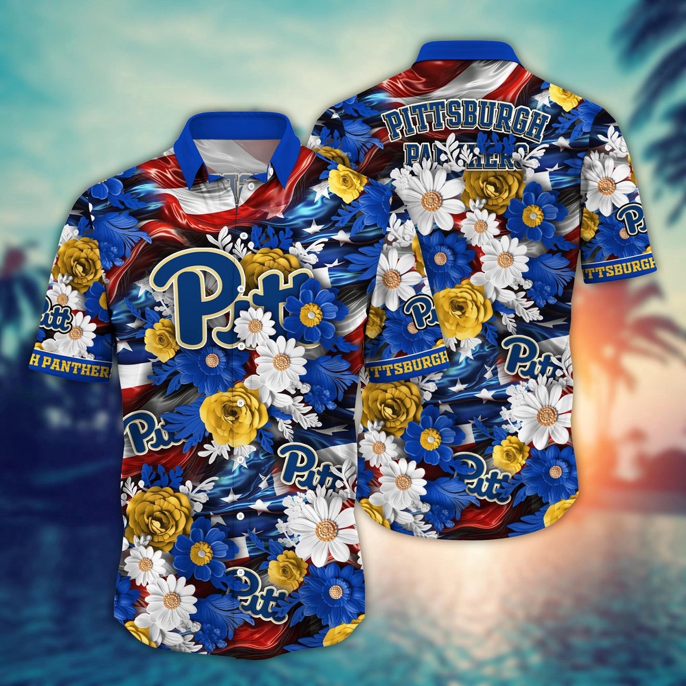 NCAA Pittsburgh Panthers Hawaiian Shirt Victorious Vibes Gift For Fans
