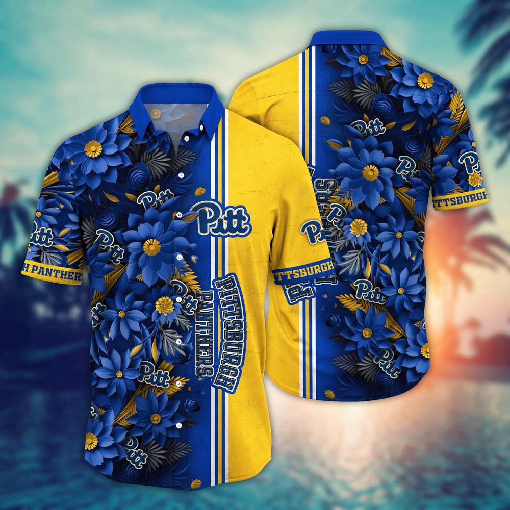 NCAA Pittsburgh Panthers Hawaiian Shirt Victory Vibes Aloha Twist For Fans