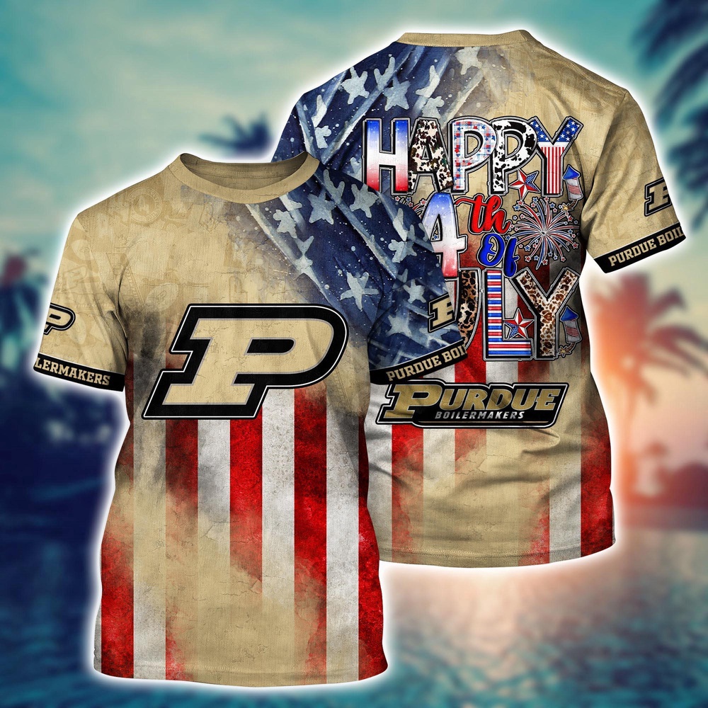 NCAA Purdue Boilermakers 3D T-Shirt Athletic Trends For Fans NCAA Purdue Boilermakers 3D T-Shirt Athletic Trends For Fans