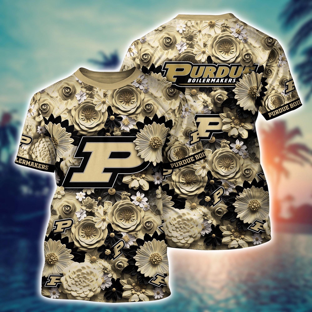 NCAA Purdue Boilermakers 3D T-Shirt Euphoria in Every Stitch For Sports Fans NCAA Purdue Boilermakers 3D T-Shirt Euphoria in Every Stitch For Sports Fans