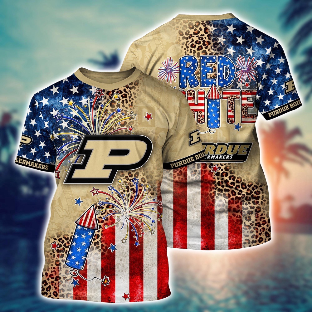 NCAA Purdue Boilermakers 3D T-Shirt Vogue Bliss For Fans NCAA Purdue Boilermakers 3D T-Shirt Vogue Bliss For Fans
