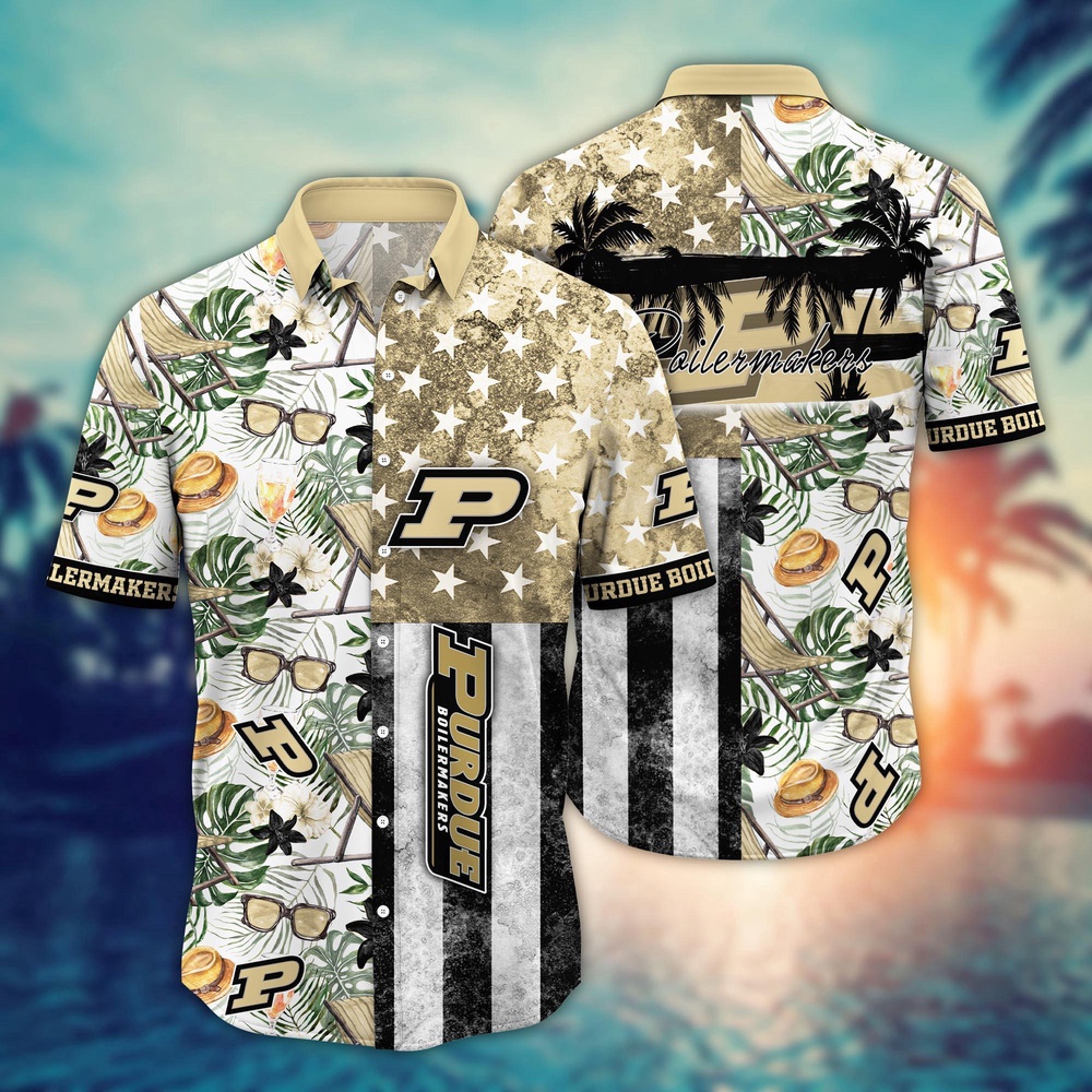 NCAA Purdue Boilermakers Hawaiian Shirt Team Pride Paradise Gift For Fans