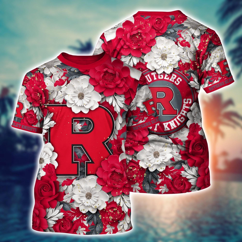 NCAA Rutgers Scarlet Knights 3D T-Shirt Elegance In Style For Sports Fans NCAA Rutgers Scarlet Knights 3D T-Shirt Elegance In Style For Sports Fans