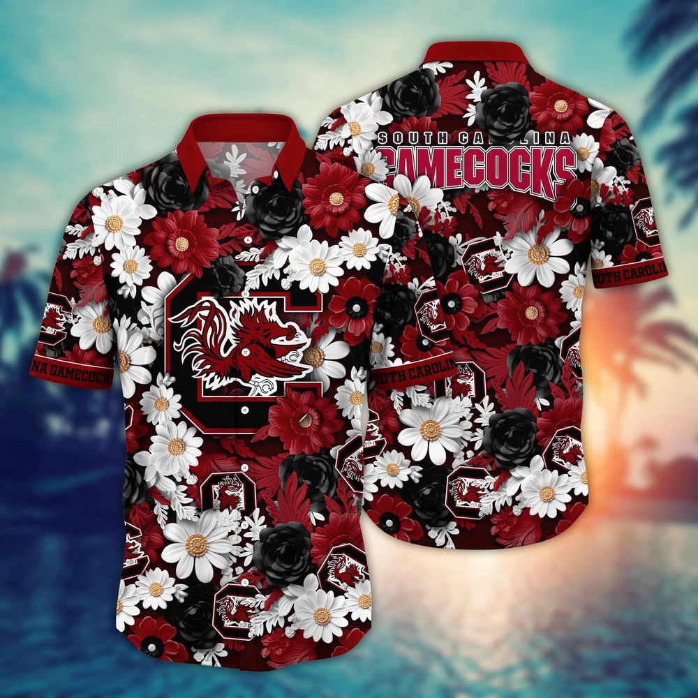 NCAA South Carolina Gamecocks Hawaiian Shirt Blossom Burst Bliss For Sports Fans