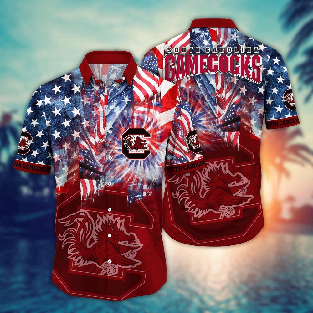 NCAA South Carolina Gamecocks Hawaiian Shirt Sideline Bloom Gift For Fans