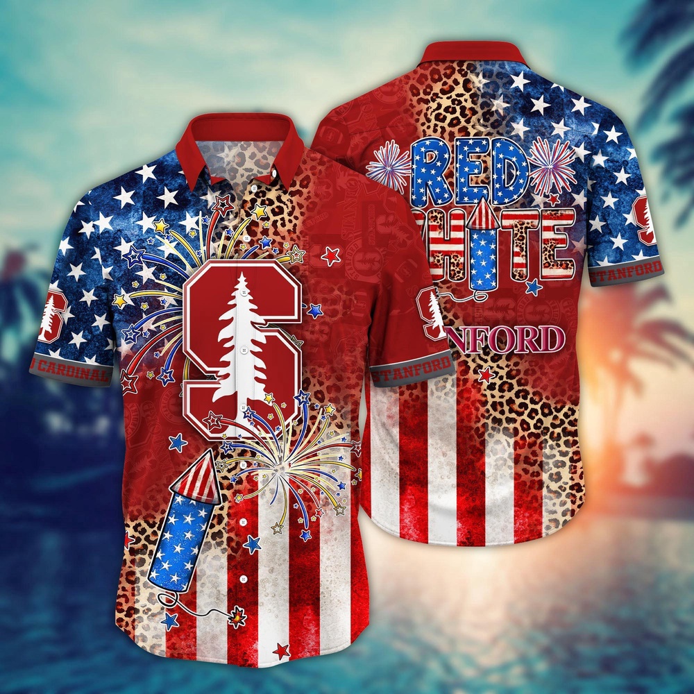 NCAA Stanford Cardinal Hawaiian Shirt Floral Fanfare Gift For Fans NCAA Stanford Cardinal Hawaiian Shirt Floral Fanfare Gift For Fans