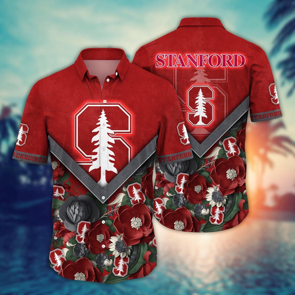 NCAA Stanford Cardinal Hawaiian Shirt Tropic Twist For Fans NCAA Stanford Cardinal Hawaiian Shirt Tropic Twist For Fans