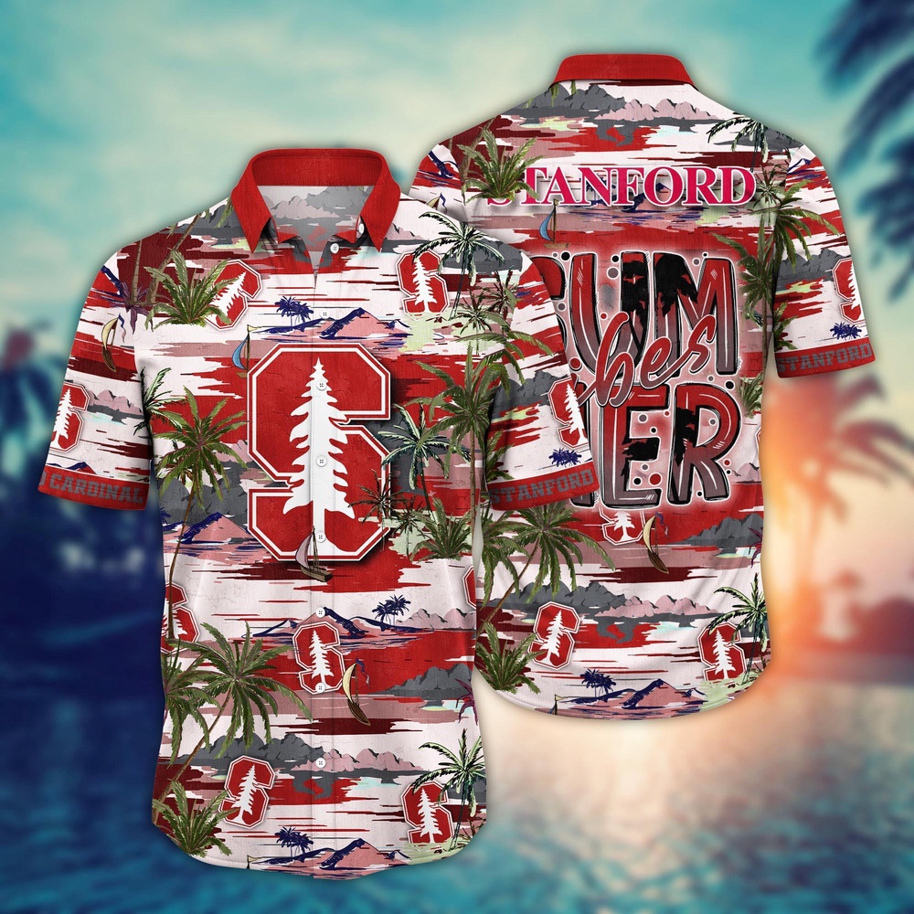 NCAA Stanford Cardinal Hawaiian Shirt Tropical Bliss Brigade For Sports Fans NCAA Stanford Cardinal Hawaiian Shirt Tropical Bliss Brigade For Sports Fans
