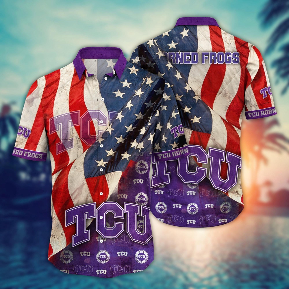 NCAA TCU Horned Frogs Hawaiian Shirt Chic Blossom Waltz For Sports Fans NCAA TCU Horned Frogs Hawaiian Shirt Chic Blossom Waltz For Sports Fans