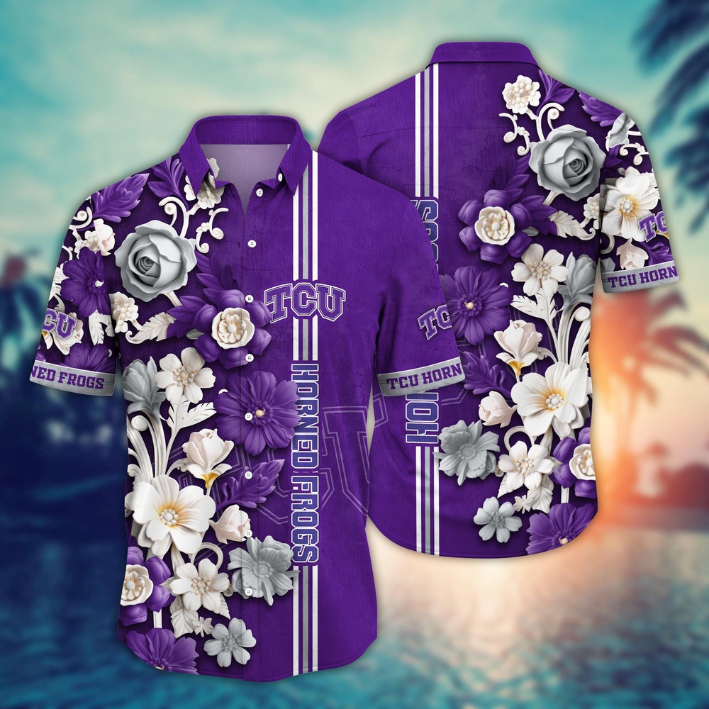 NCAA TCU Horned Frogs Hawaiian Shirt Fusion Delight For Sports Fans NCAA TCU Horned Frogs Hawaiian Shirt Fusion Delight For Sports Fans