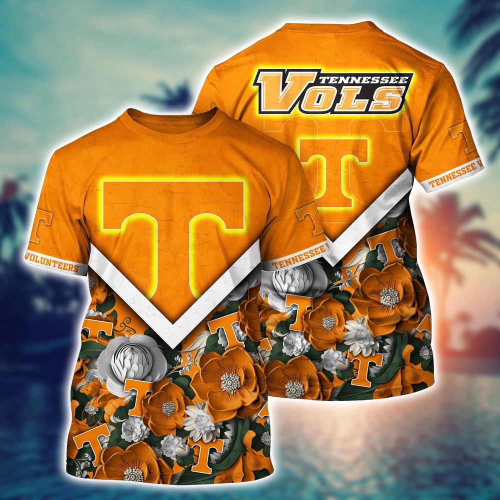 NCAA Tennessee Volunteers 3D T-Shirt Signature Elegance Threads For Sports Fans