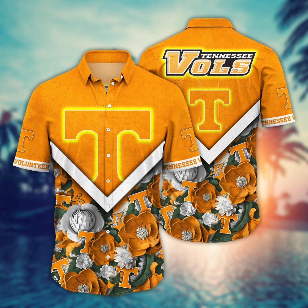 NCAA Tennessee Volunteers Hawaiian Shirt Blossom Blaze For Fans NCAA Tennessee Volunteers Hawaiian Shirt Blossom Blaze For Fans