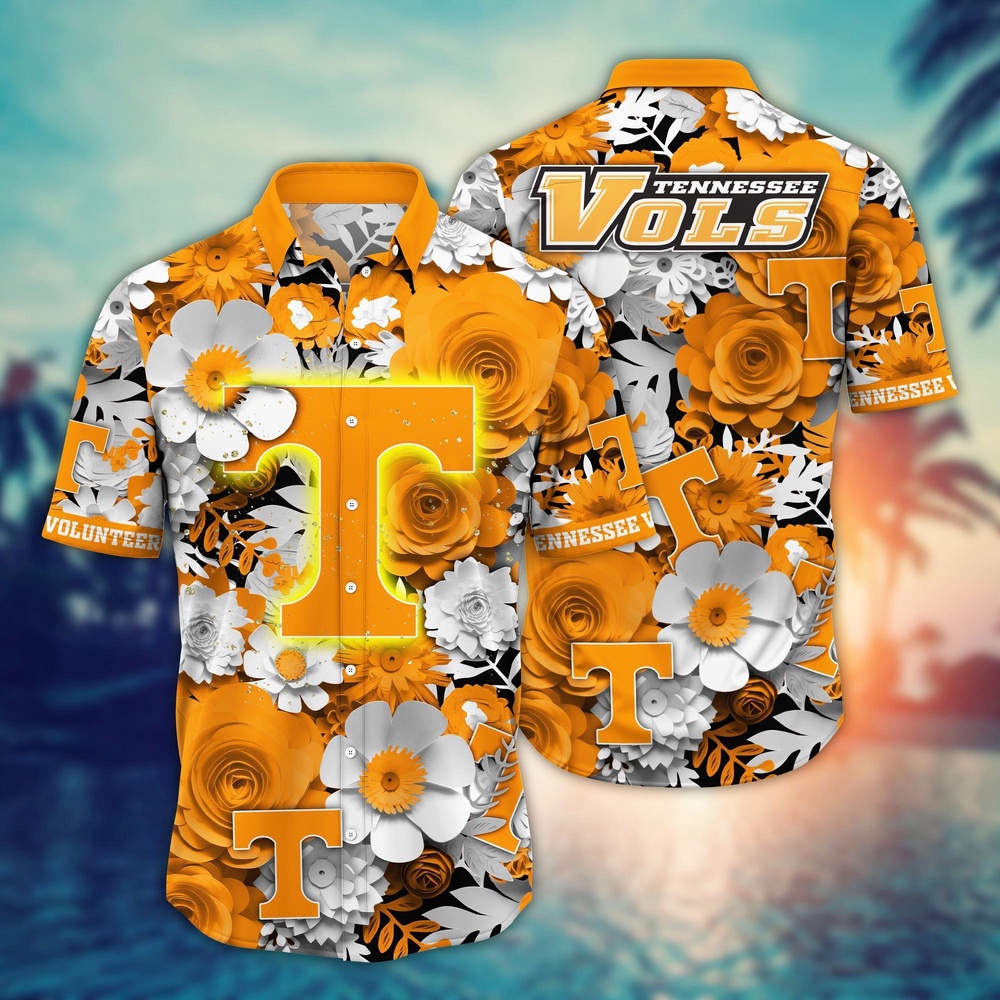 NCAA Tennessee Volunteers Hawaiian Shirt Tropic Tunes For Fans NCAA Tennessee Volunteers Hawaiian Shirt Tropic Tunes For Fans