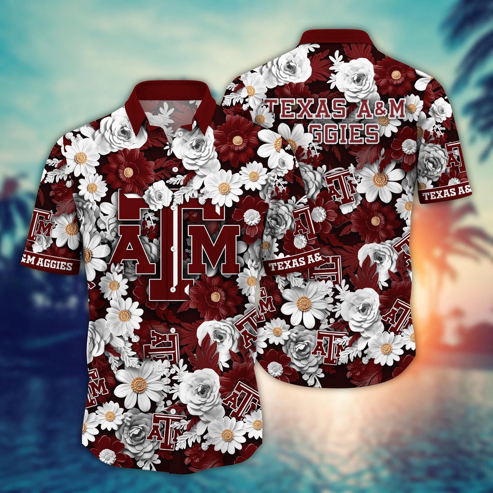 NCAA Texas A&M Aggies Hawaiian Shirt Breeze Through Bloom For Sports Fans NCAA Texas A&M Aggies Hawaiian Shirt Breeze Through Bloom For Sports Fans