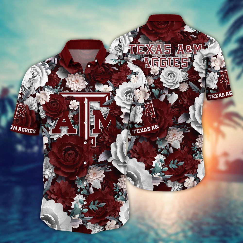 NCAA Texas A&M Aggies Hawaiian Shirt Sway in Style For Fans NCAA Texas A&M Aggies Hawaiian Shirt Sway in Style For Fans