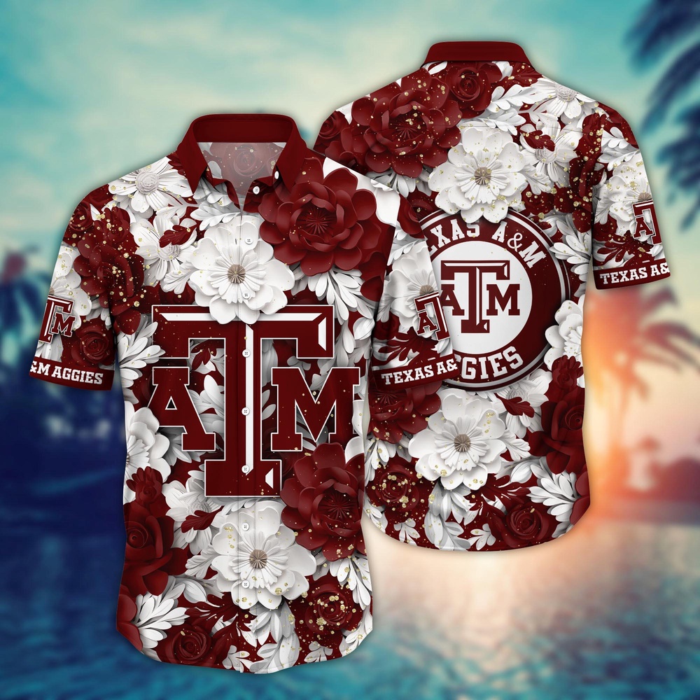 NCAA Texas A&M Aggies Hawaiian Shirt Tropical Euphoria For Fans NCAA Texas A&M Aggies Hawaiian Shirt Tropical Euphoria For Fans