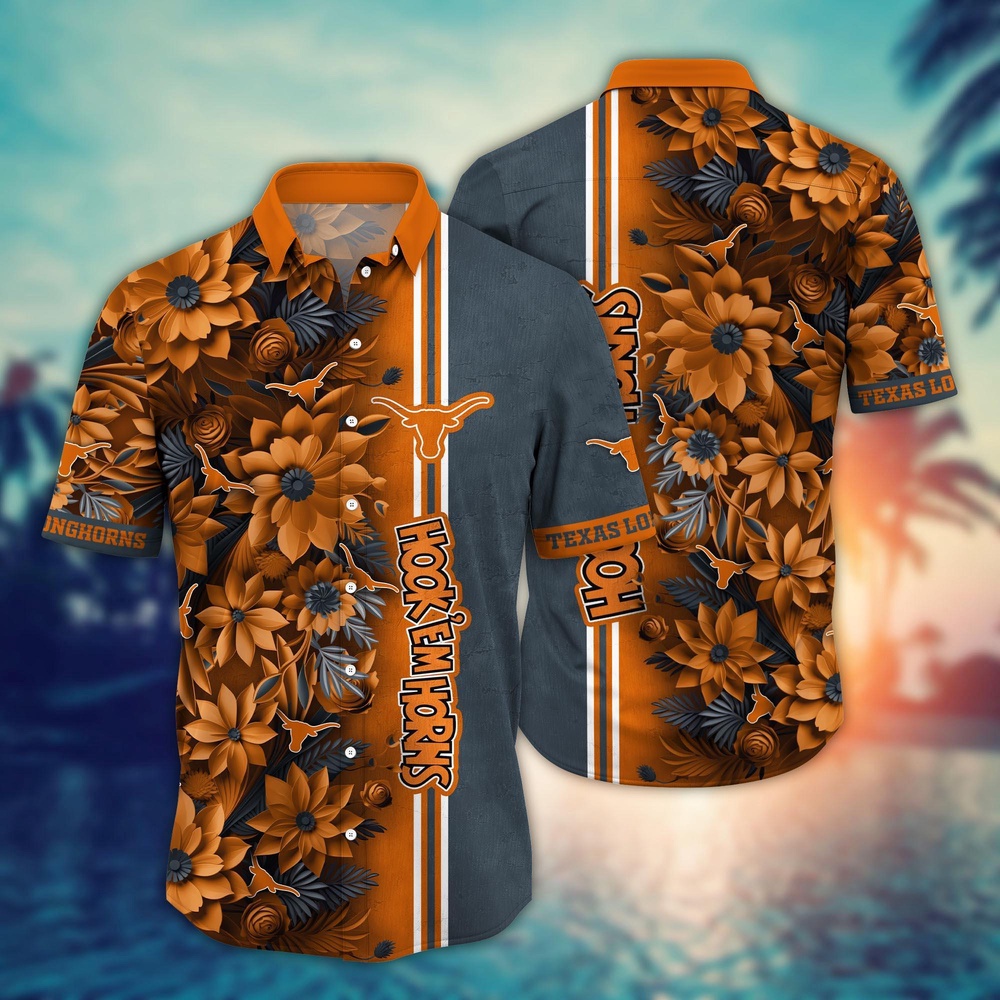 NCAA Texas Longhorns Hawaiian Shirt Paradise Found For Fans NCAA Texas Longhorns Hawaiian Shirt Paradise Found For Fans