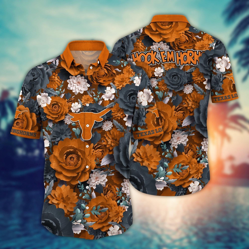 NCAA Texas Longhorns Hawaiian Shirt Sway in Style For Fans NCAA Texas Longhorns Hawaiian Shirt Sway in Style For Fans