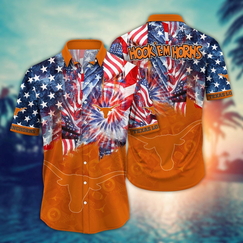 NCAA Texas Longhorns Hawaiian Shirt Winning Waves Gift For Fans