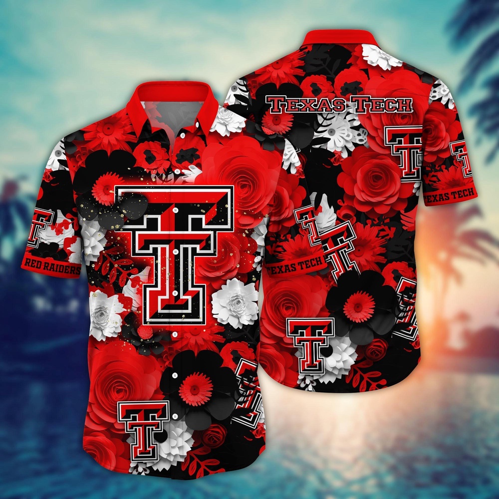 NCAA Texas Tech Red Raiders Hawaiian Shirt Grandstand Gala For Fans NCAA Texas Tech Red Raiders Hawaiian Shirt Grandstand Gala For Fans