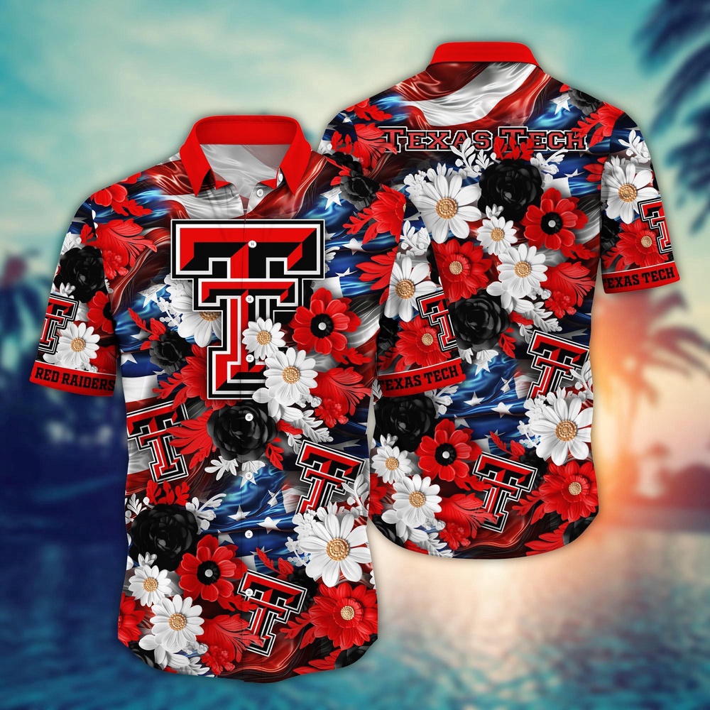 NCAA Texas Tech Red Raiders Hawaiian Shirt Victorious Vibes Gift For Fans NCAA Texas Tech Red Raiders Hawaiian Shirt Victorious Vibes Gift For Fans