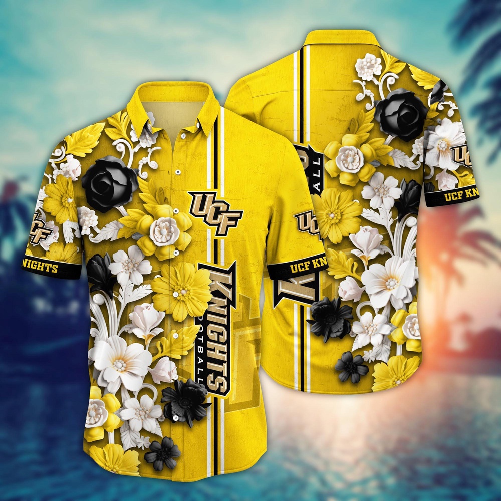 NCAA UCF Knights Hawaiian Shirt Fusion Delight For Sports Fans NCAA UCF Knights Hawaiian Shirt Fusion Delight For Sports Fans
