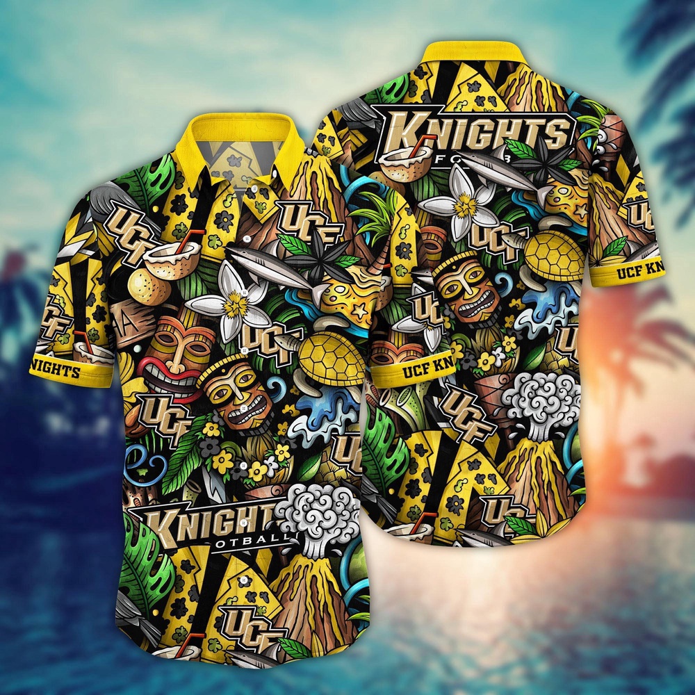 NCAA UCF Knights Hawaiian Shirt Goal Line Glory Gift For Fans NCAA UCF Knights Hawaiian Shirt Goal Line Glory Gift For Fans