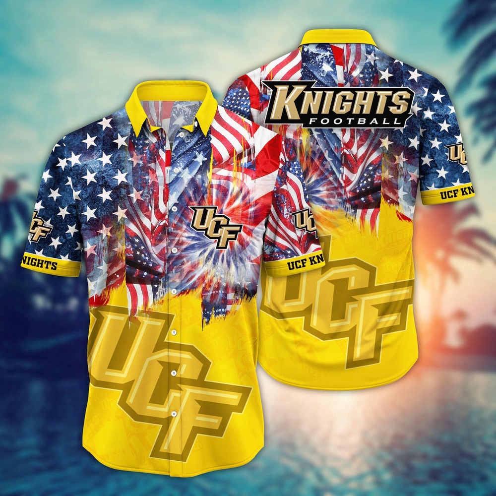 NCAA UCF Knights Hawaiian Shirt Sideline Bloom Gift For Fans NCAA UCF Knights Hawaiian Shirt Sideline Bloom Gift For Fans