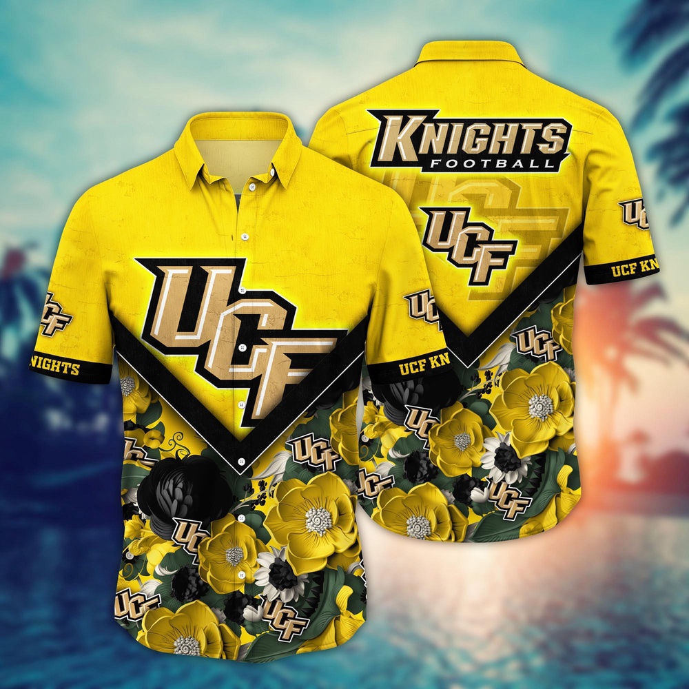 NCAA UCF Knights Hawaiian Shirt Tropic Twist For Fans NCAA UCF Knights Hawaiian Shirt Tropic Twist For Fans