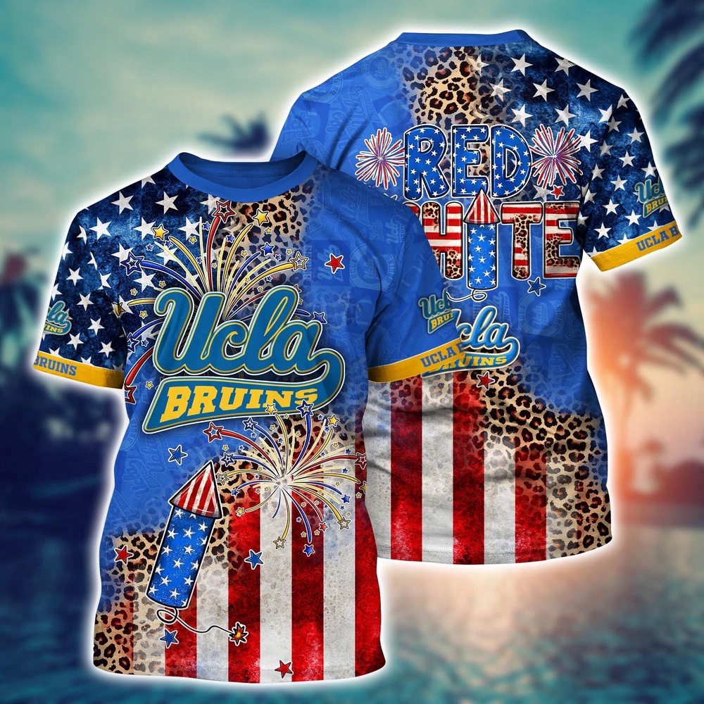 NCAA UCLA Bruins 3D T-Shirt Vogue Bliss For Fans NCAA UCLA Bruins 3D T-Shirt Vogue Bliss For Fans