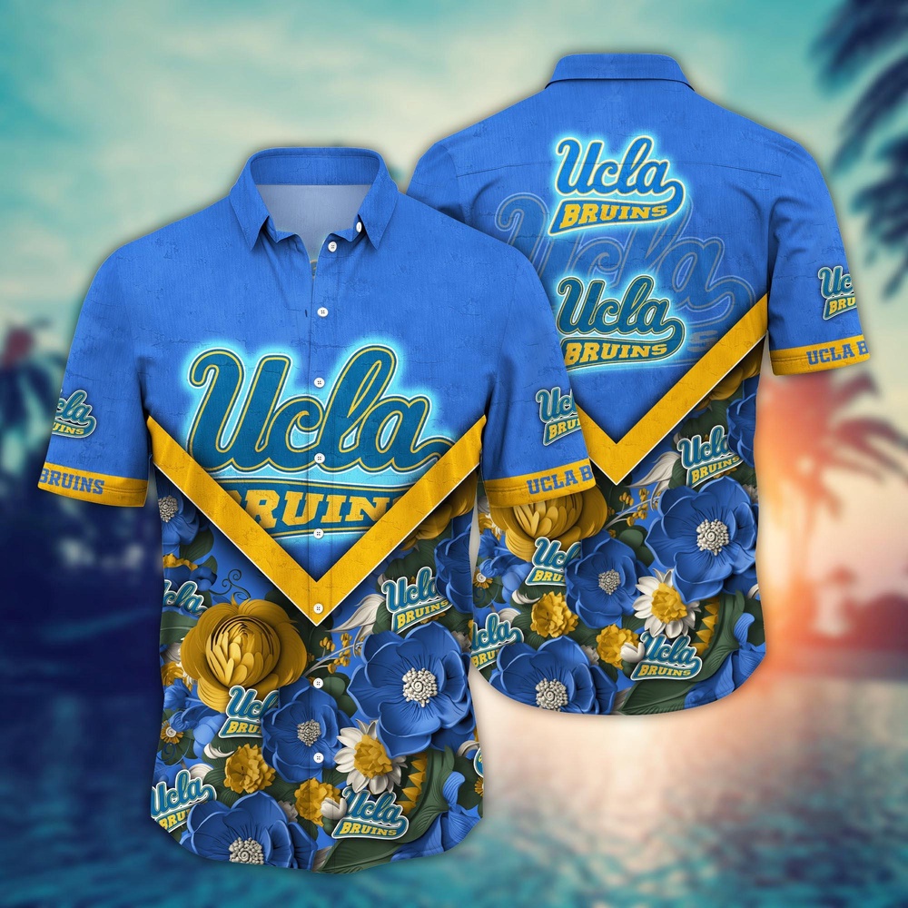 NCAA UCLA Bruins Hawaiian Shirt Floral Fusion Aloha Bliss For Fans