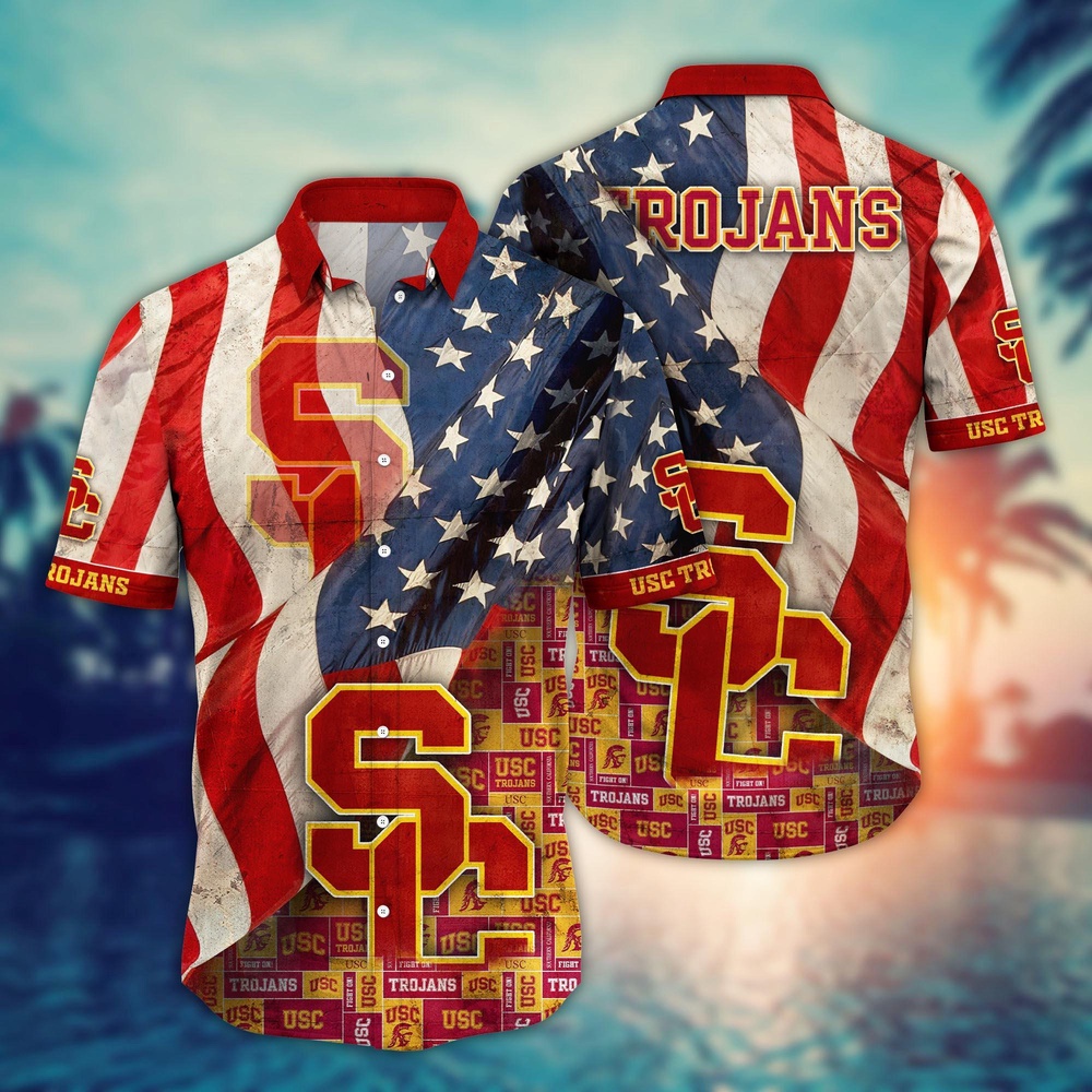 NCAA USC Trojans Hawaiian Shirt Chic Blossom Waltz For Sports Fans NCAA USC Trojans Hawaiian Shirt Chic Blossom Waltz For Sports Fans