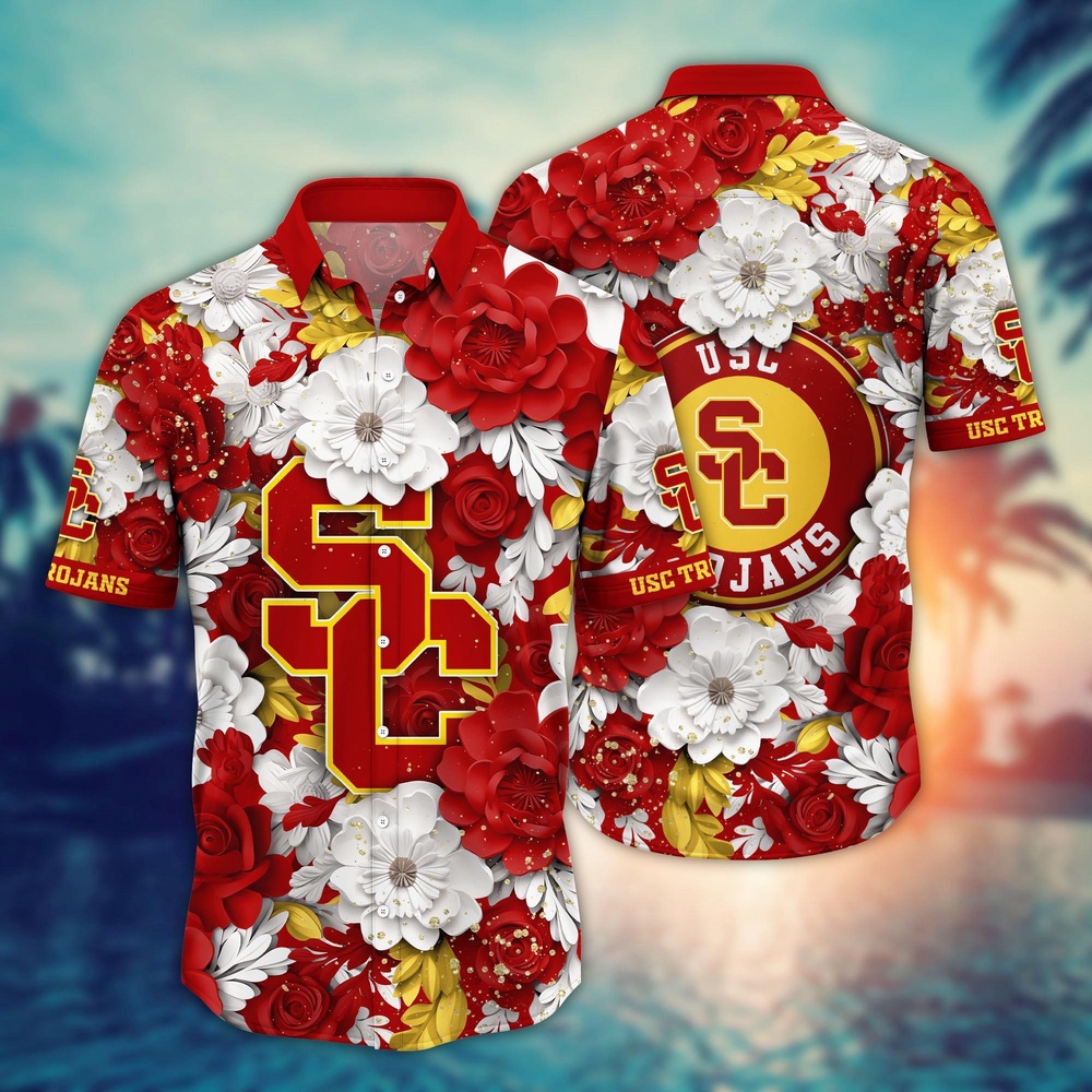 NCAA USC Trojans Hawaiian Shirt Spectacular Aloha Symphony For Fans NCAA USC Trojans Hawaiian Shirt Spectacular Aloha Symphony For Fans