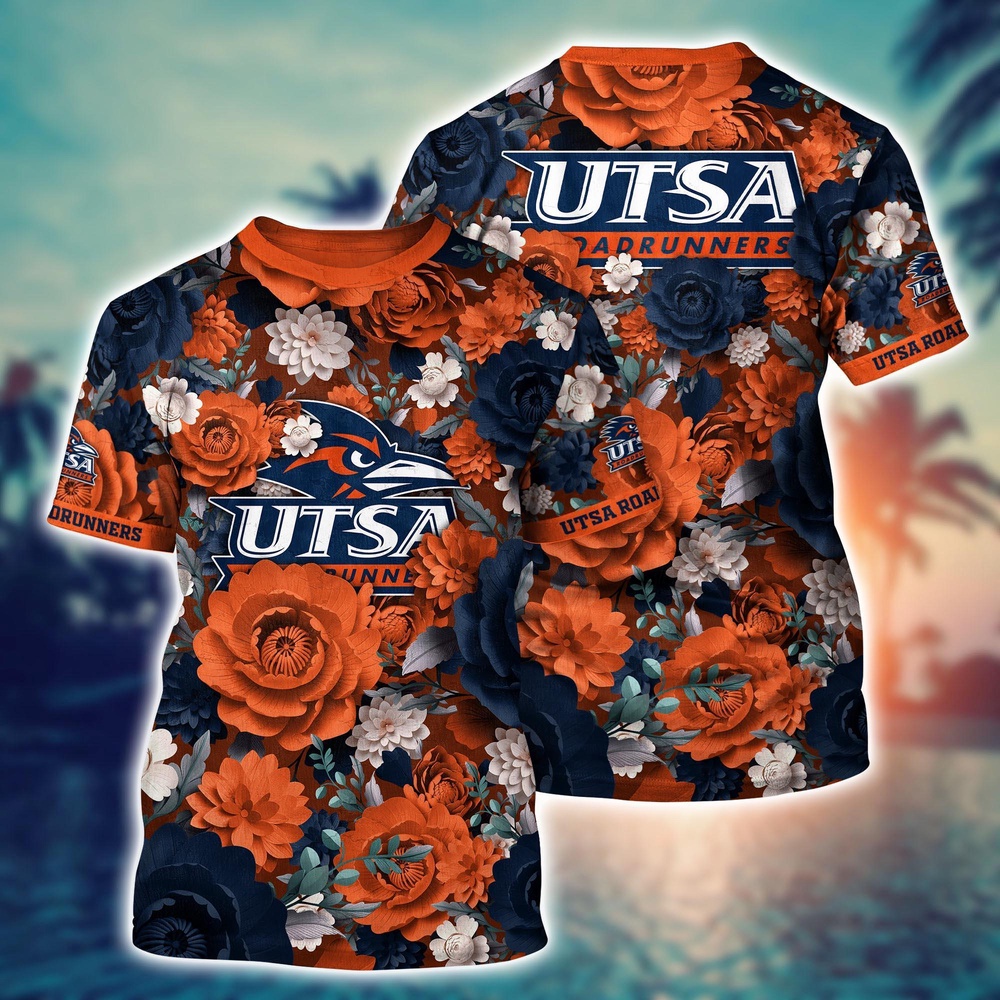 NCAA UTSA Roadrunners 3D T-Shirt Sleek Layers Of Bliss For Sports Fans NCAA UTSA Roadrunners 3D T-Shirt Sleek Layers Of Bliss For Sports Fans