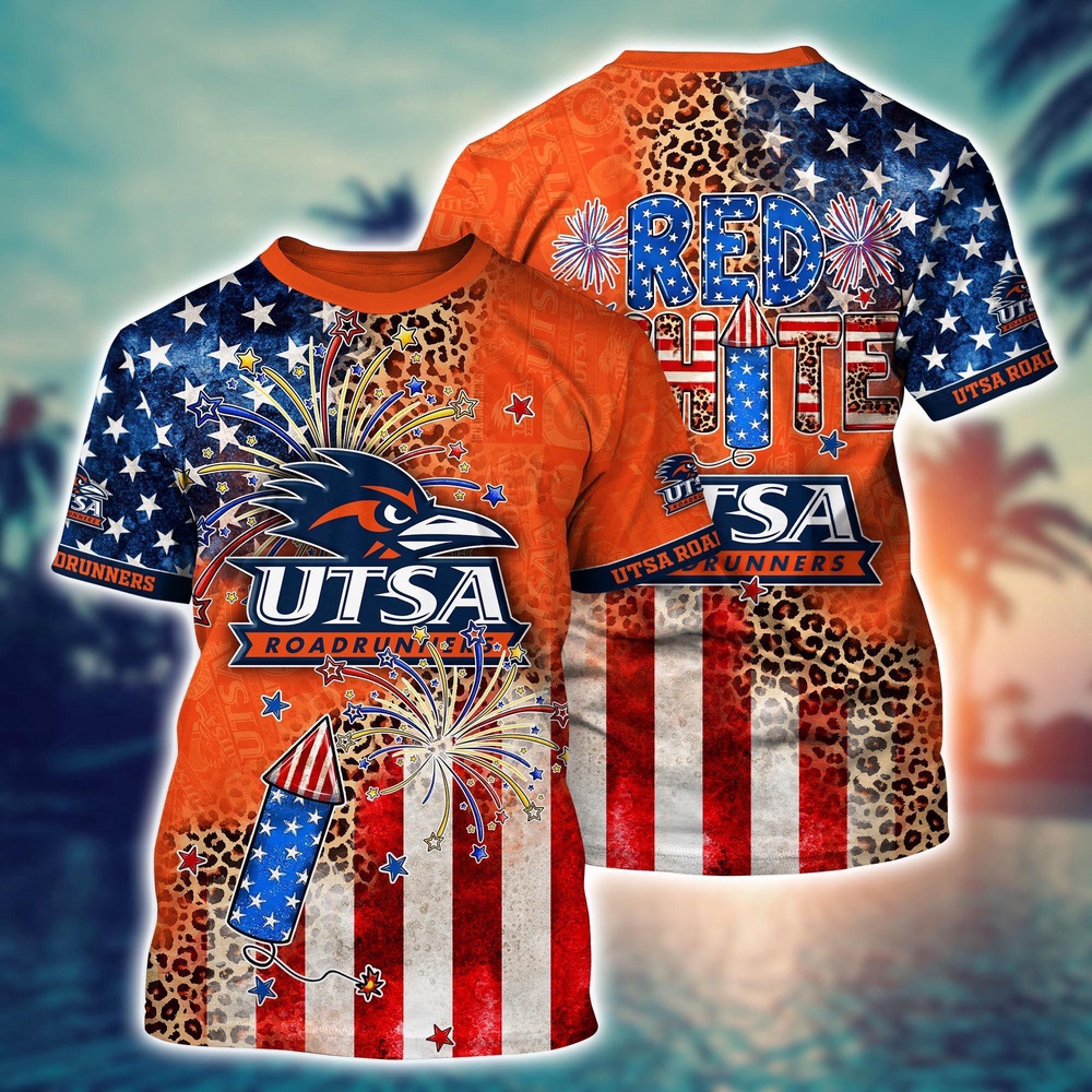 NCAA UTSA Roadrunners 3D T-Shirt Vogue Bliss For Fans NCAA UTSA Roadrunners 3D T-Shirt Vogue Bliss For Fans