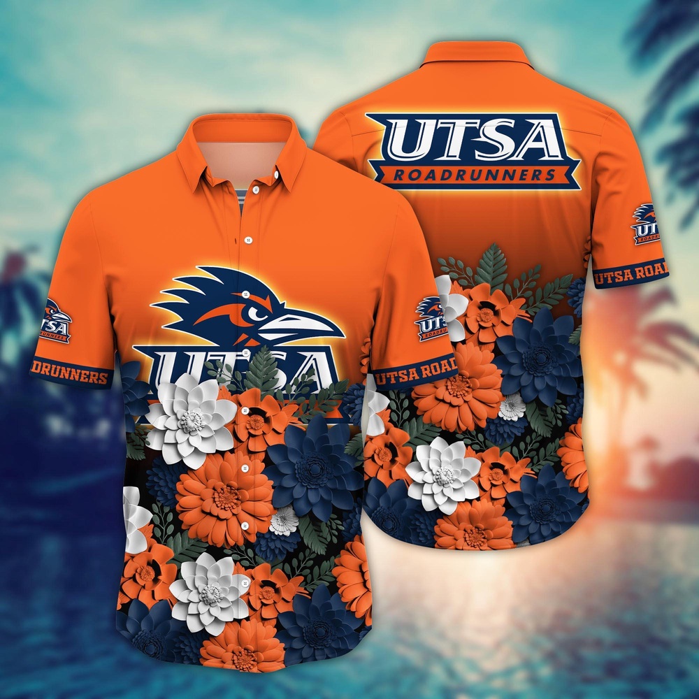NCAA UTSA Roadrunners Hawaiian Shirt Blossom Bliss Cascade For Fans NCAA UTSA Roadrunners Hawaiian Shirt Blossom Bliss Cascade For Fans