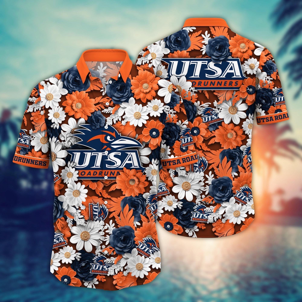 NCAA UTSA Roadrunners Hawaiian Shirt Cheerful Bloom Beats For Sports Fans NCAA UTSA Roadrunners Hawaiian Shirt Cheerful Bloom Beats For Sports Fans