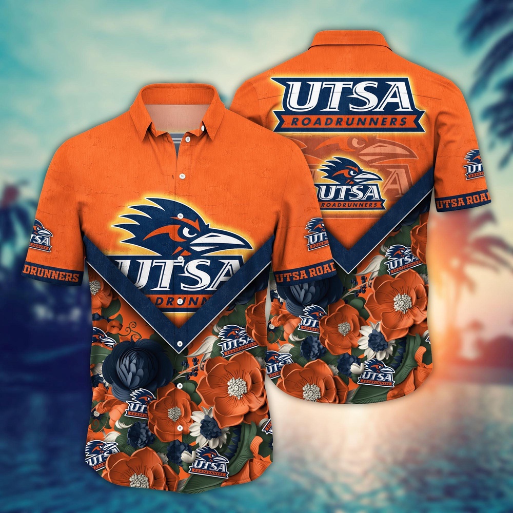 NCAA UTSA Roadrunners Hawaiian Shirt Floral Fusion Aloha Bliss For Fans