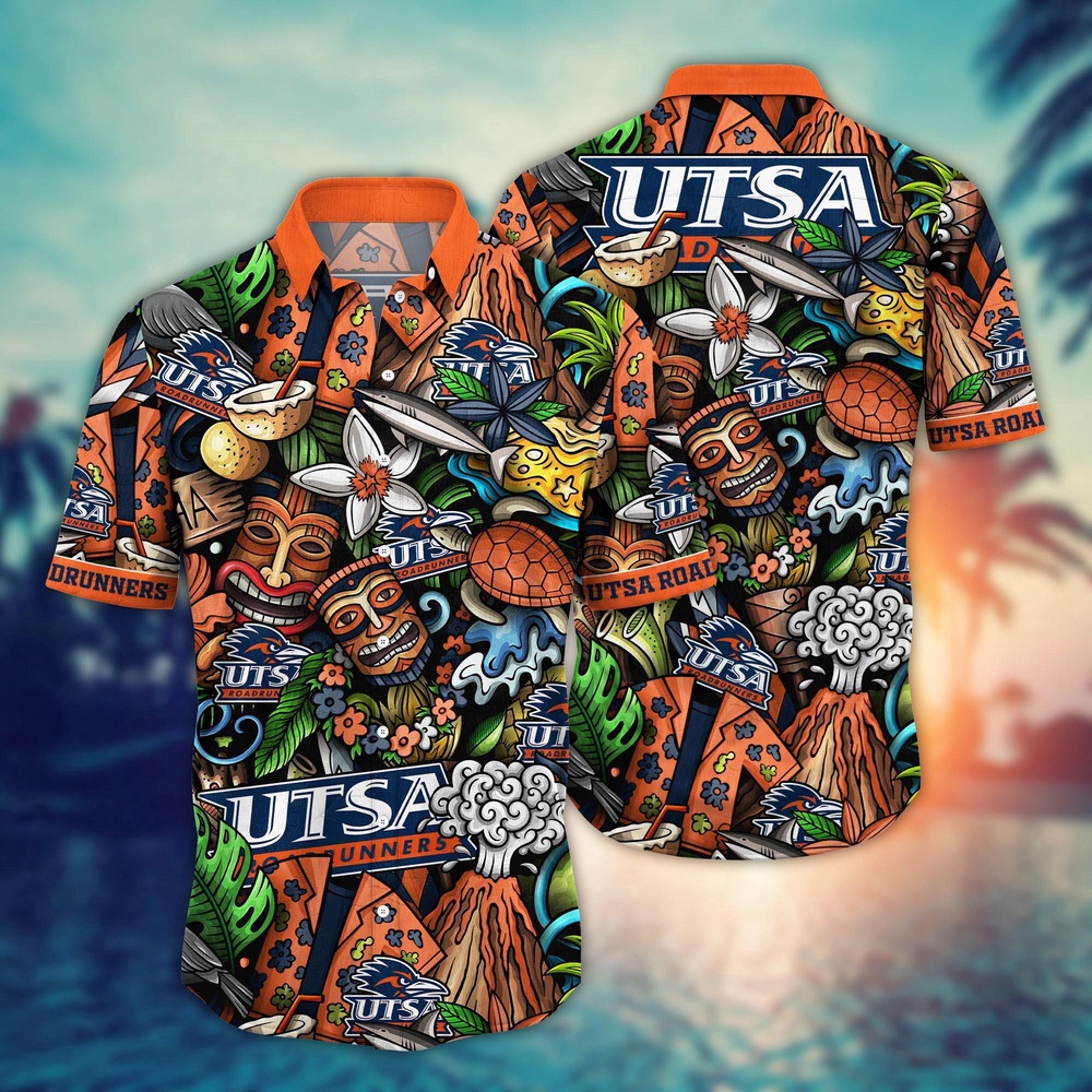 NCAA UTSA Roadrunners Hawaiian Shirt Sizzling Spirit Gift For Fans NCAA UTSA Roadrunners Hawaiian Shirt Sizzling Spirit Gift For Fans