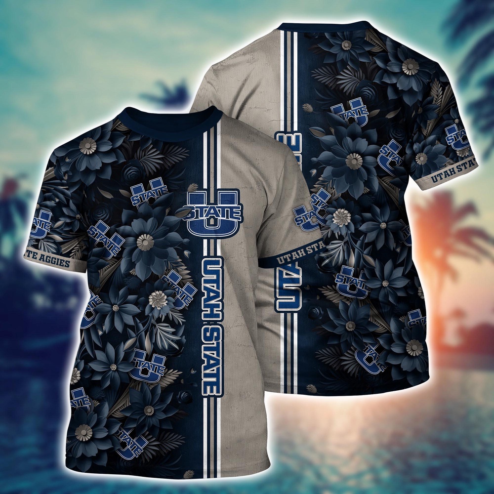 NCAA Utah State Aggies 3D T-Shirt Forward Streetwear Vibes For Sports Fans NCAA Utah State Aggies 3D T-Shirt Forward Streetwear Vibes For Sports Fans