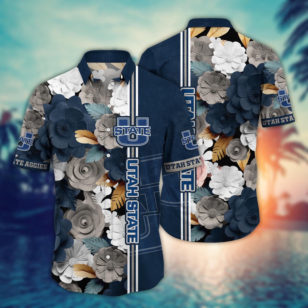 NCAA Utah State Aggies Hawaiian Shirt Champion’s Paradise For Sports Fans NCAA Utah State Aggies Hawaiian Shirt Champion’s Paradise For Sports Fans