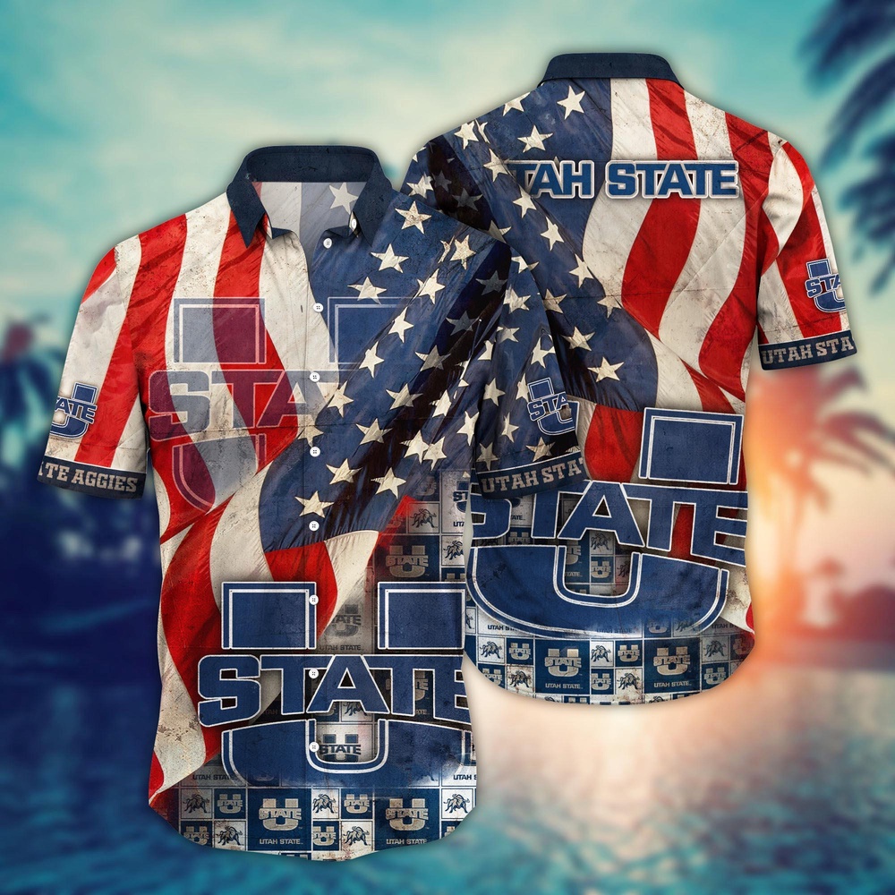 NCAA Utah State Aggies Hawaiian Shirt Serenade In Style For Sports Fans NCAA Utah State Aggies Hawaiian Shirt Serenade In Style For Sports Fans