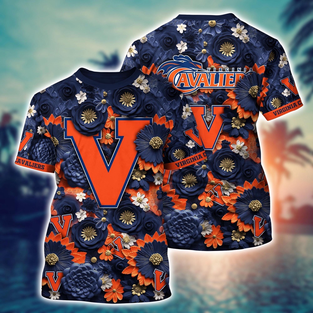 NCAA Virginia Cavaliers 3D T-Shirt Euphoria in Every Stitch For Sports Fans NCAA Virginia Cavaliers 3D T-Shirt Euphoria in Every Stitch For Sports Fans