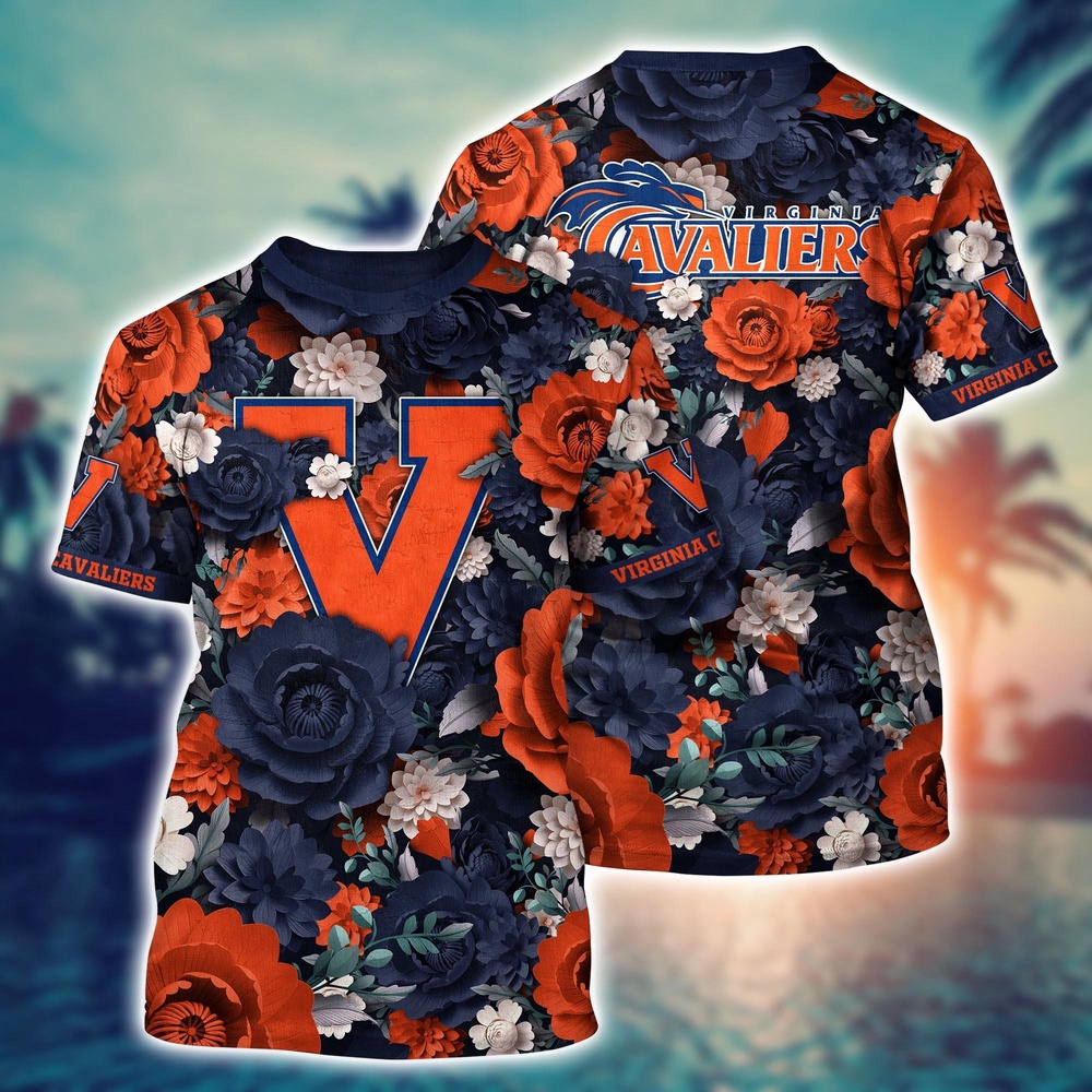 NCAA Virginia Cavaliers 3D T-Shirt Sleek Layers Of Bliss For Sports Fans NCAA Virginia Cavaliers 3D T-Shirt Sleek Layers Of Bliss For Sports Fans