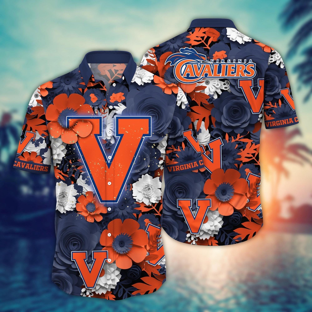 NCAA Virginia Cavaliers Hawaiian Shirt Grandstand Gala For Fans NCAA Virginia Cavaliers Hawaiian Shirt Grandstand Gala For Fans