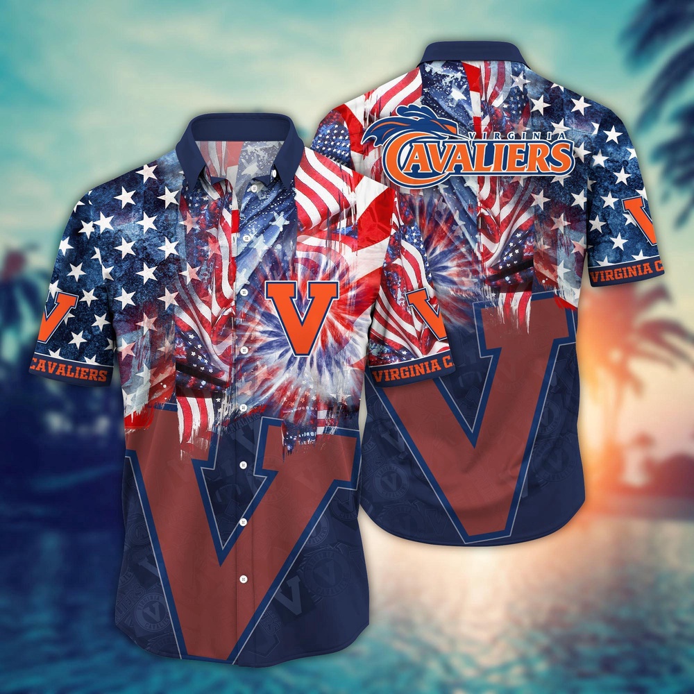 NCAA Virginia Cavaliers Hawaiian Shirt Marching Band Bloom Gift For Fans NCAA Virginia Cavaliers Hawaiian Shirt Marching Band Bloom Gift For Fans
