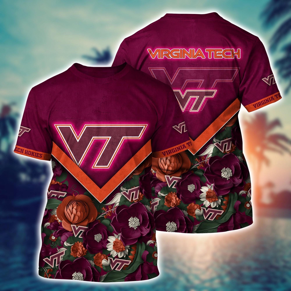 NCAA Virginia Tech Hokies 3D T-Shirt Champion Comfort Fashion For Sports Fans NCAA Virginia Tech Hokies 3D T-Shirt Champion Comfort Fashion For Sports Fans
